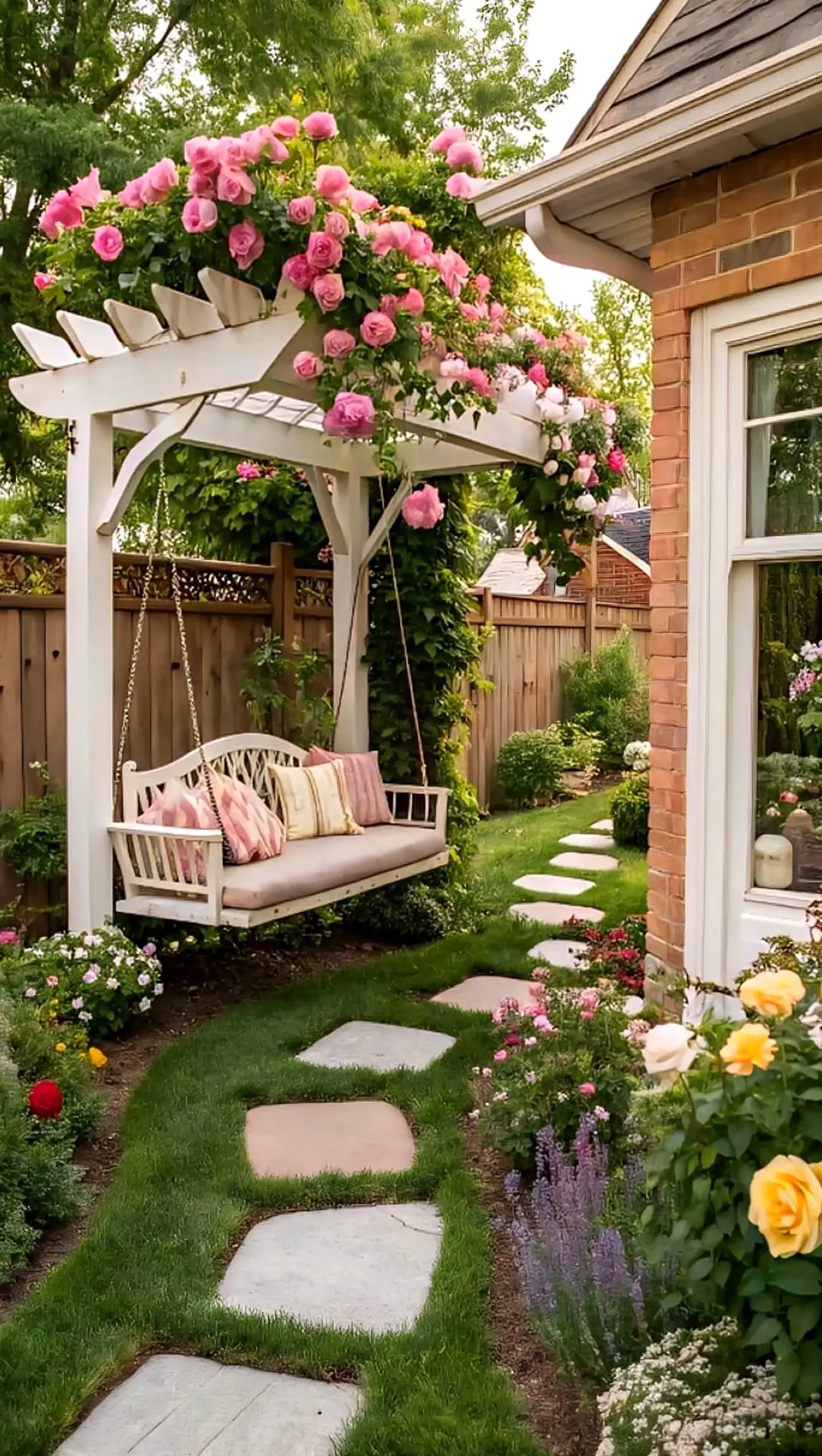 Relaxed green entry draws attention to contrast while the room stays visually grounded.