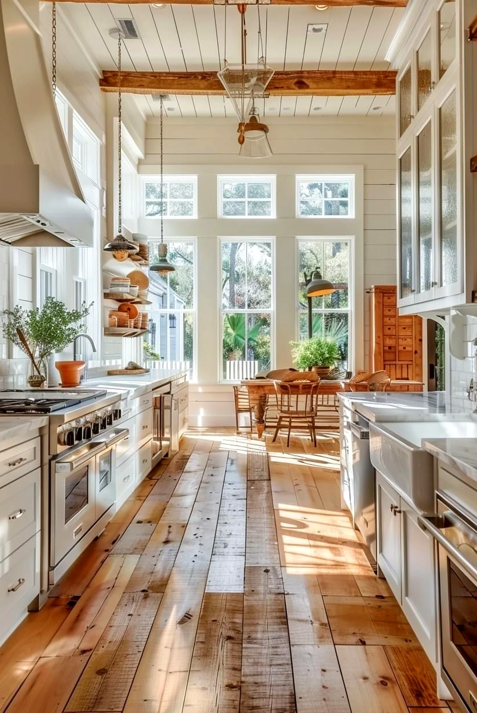 Balanced sunlit room frames the wall with light, making the scene feel simple yet expressive.