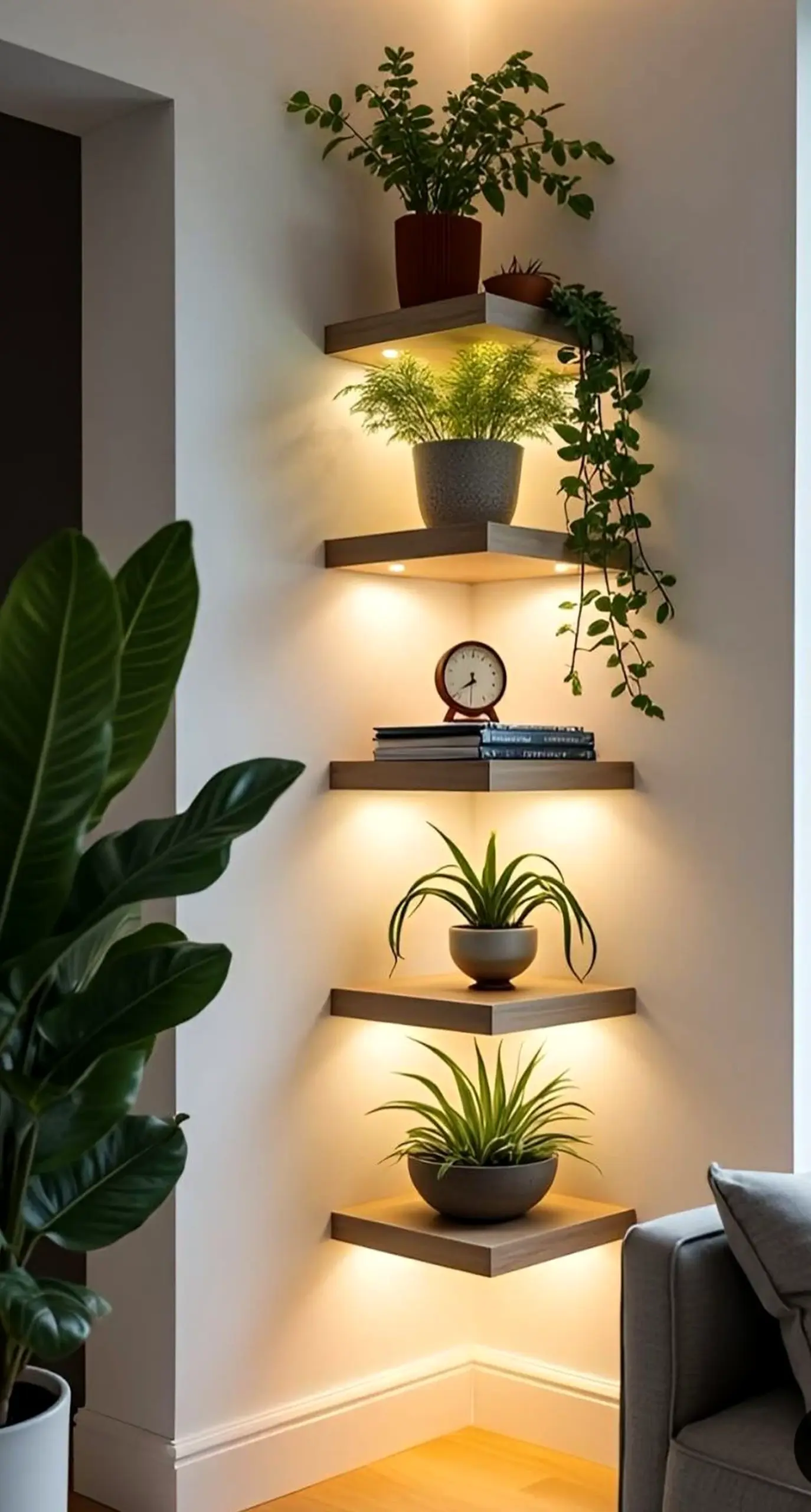 Quiet decorative mirror gives the garden edge more warmth, so the whole view feels ready for quiet use.