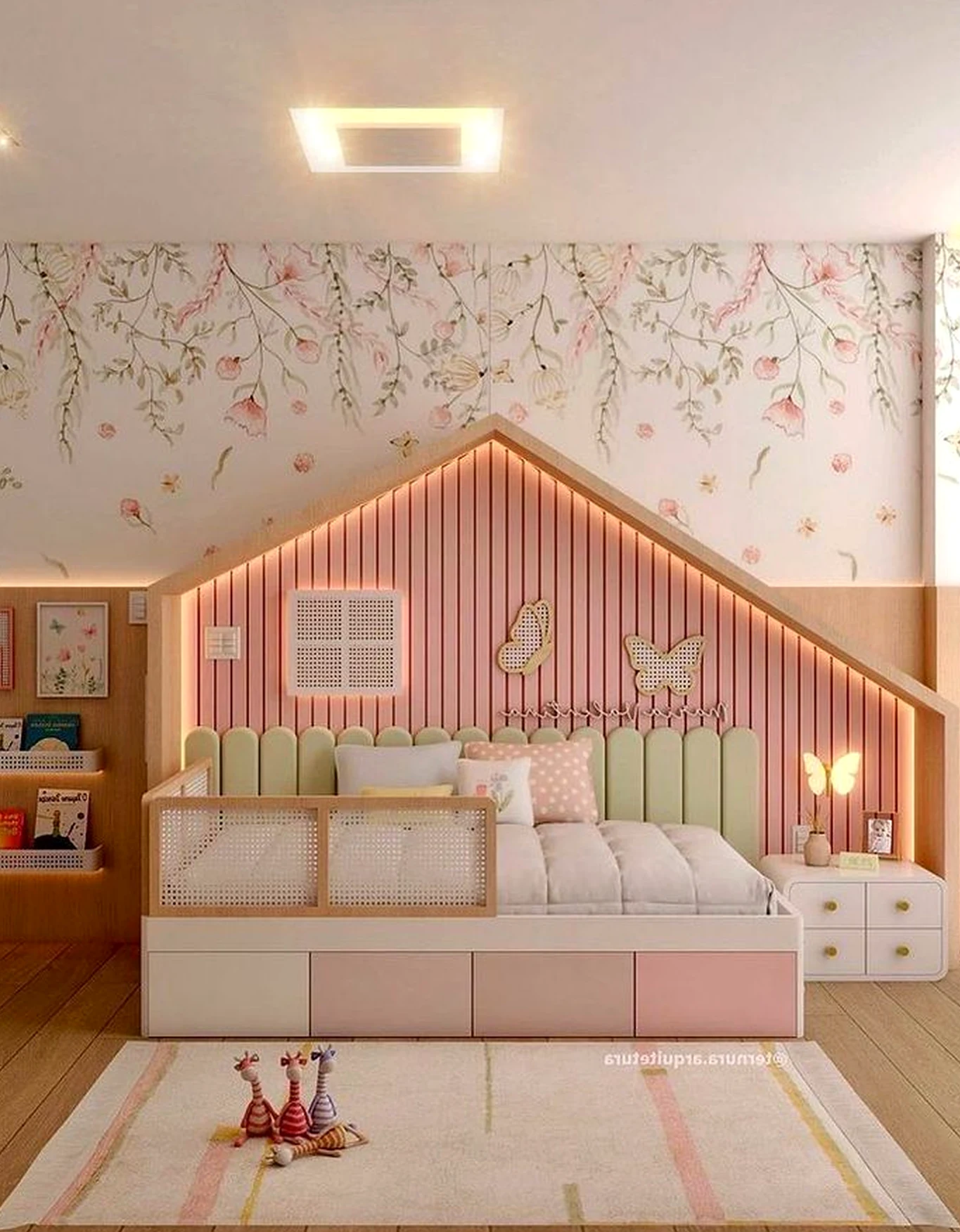 Colorful sunlit room brings depth to the backdrop, creating a mood that feels visually grounded.