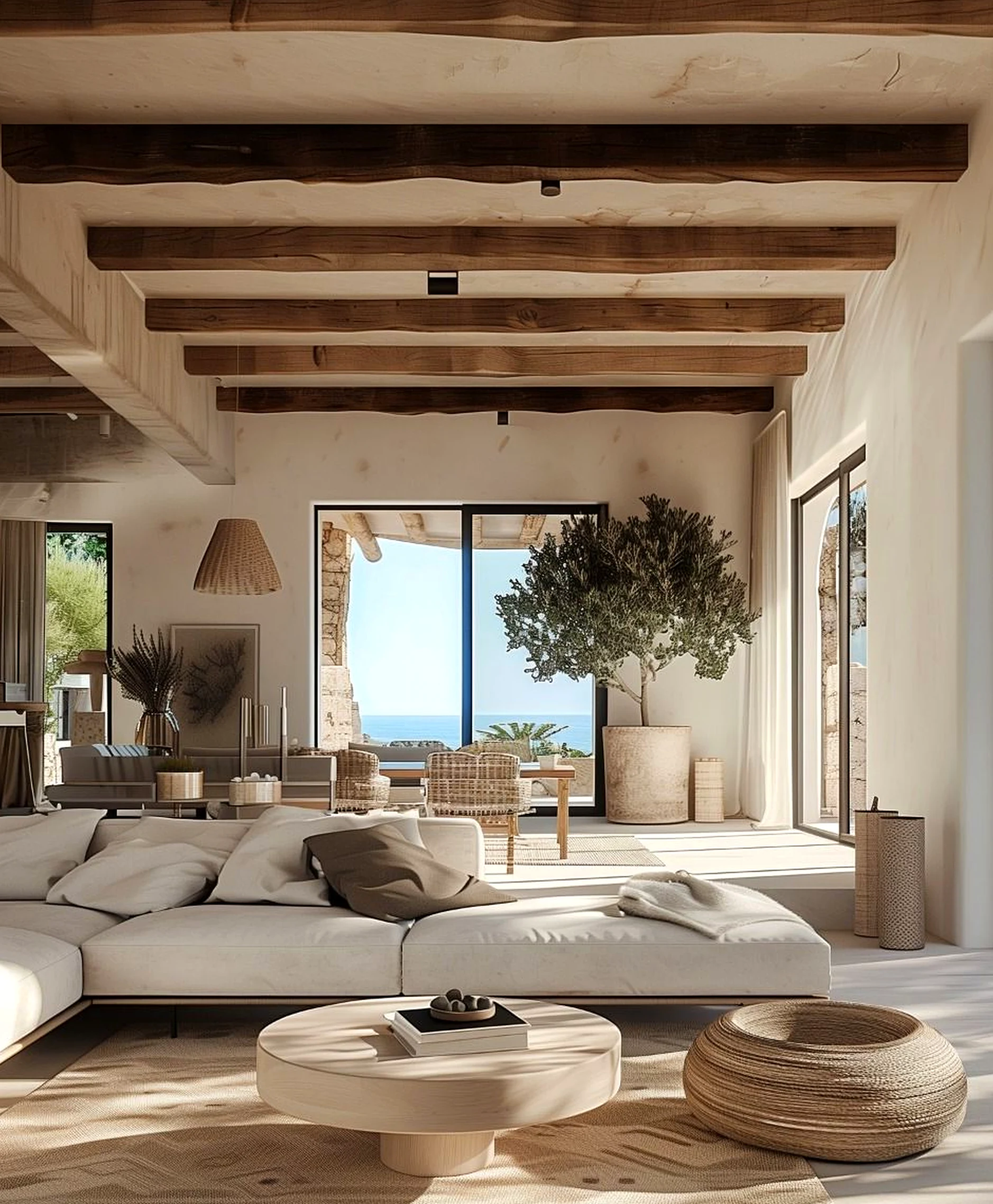 Quiet arched doorway draws attention to warmth while the composition stays personal and relaxed.