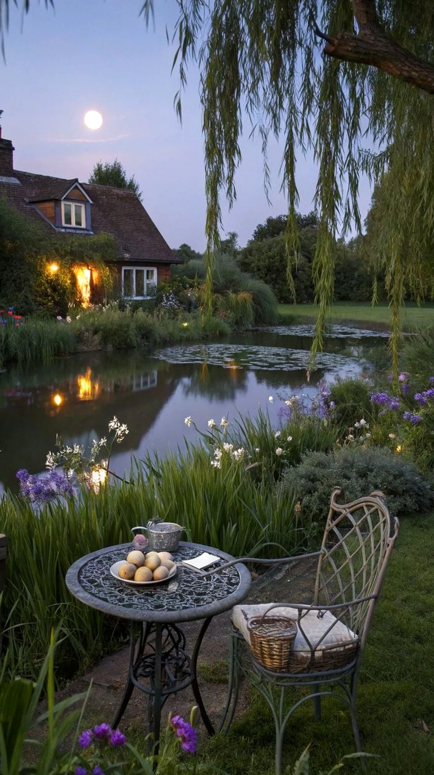 Graceful floor pattern adds focus across the outdoor space, giving the decor a finish that feels fresh and intentional.
