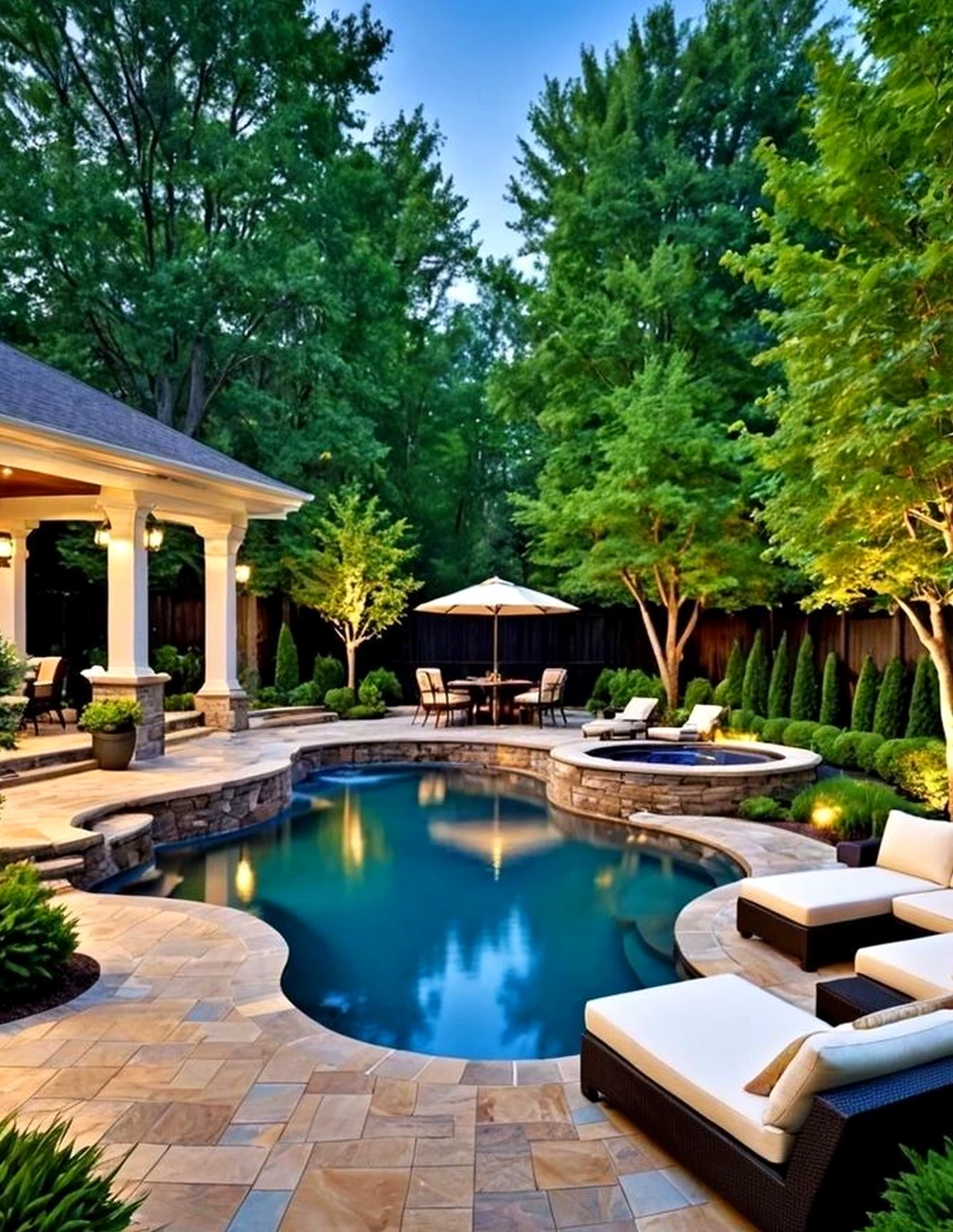 Warm balcony scene brings a useful note of softness, making the arrangement feel settled and welcoming.
