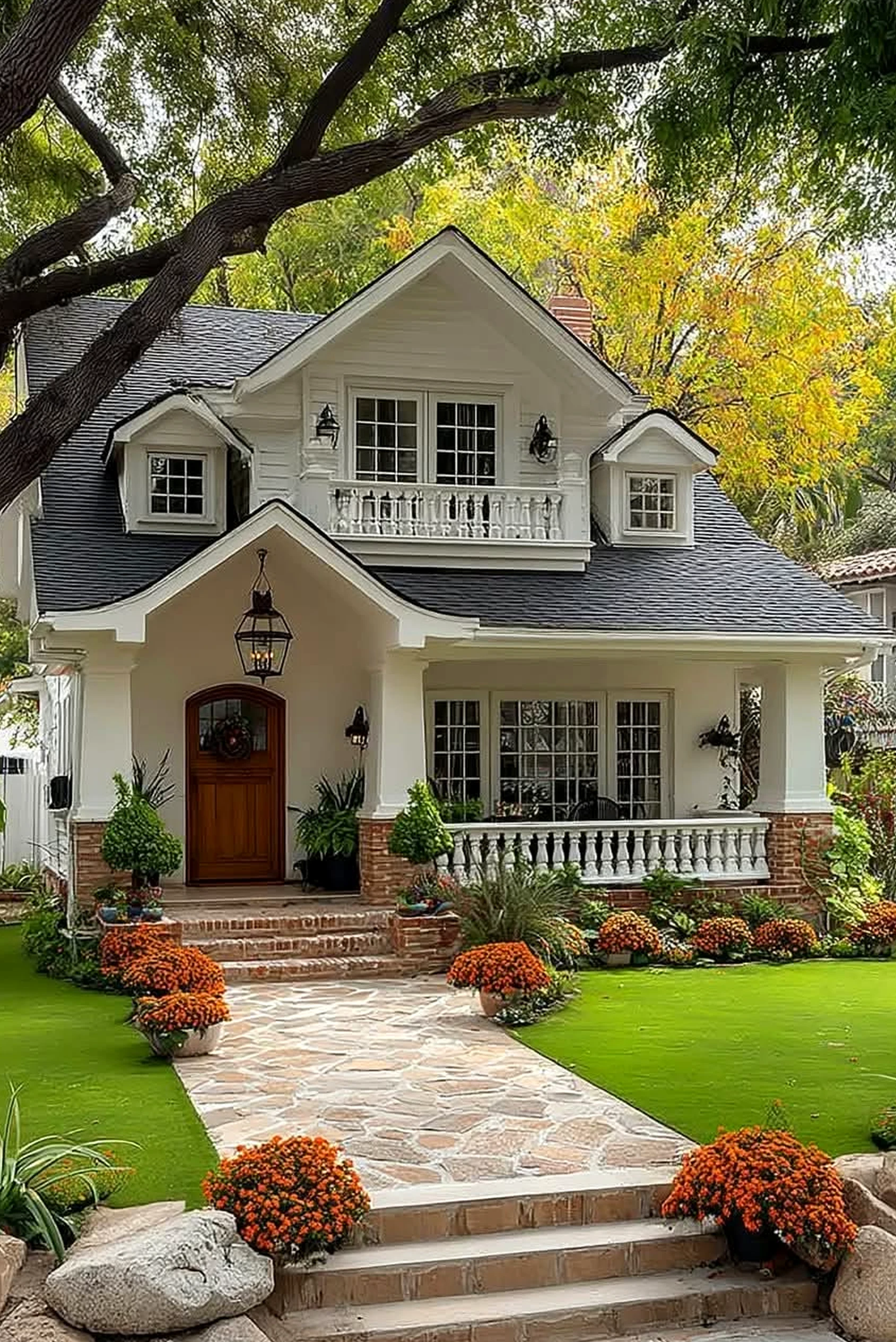 Luminous painted door draws attention to detail while the design stays quietly finished.