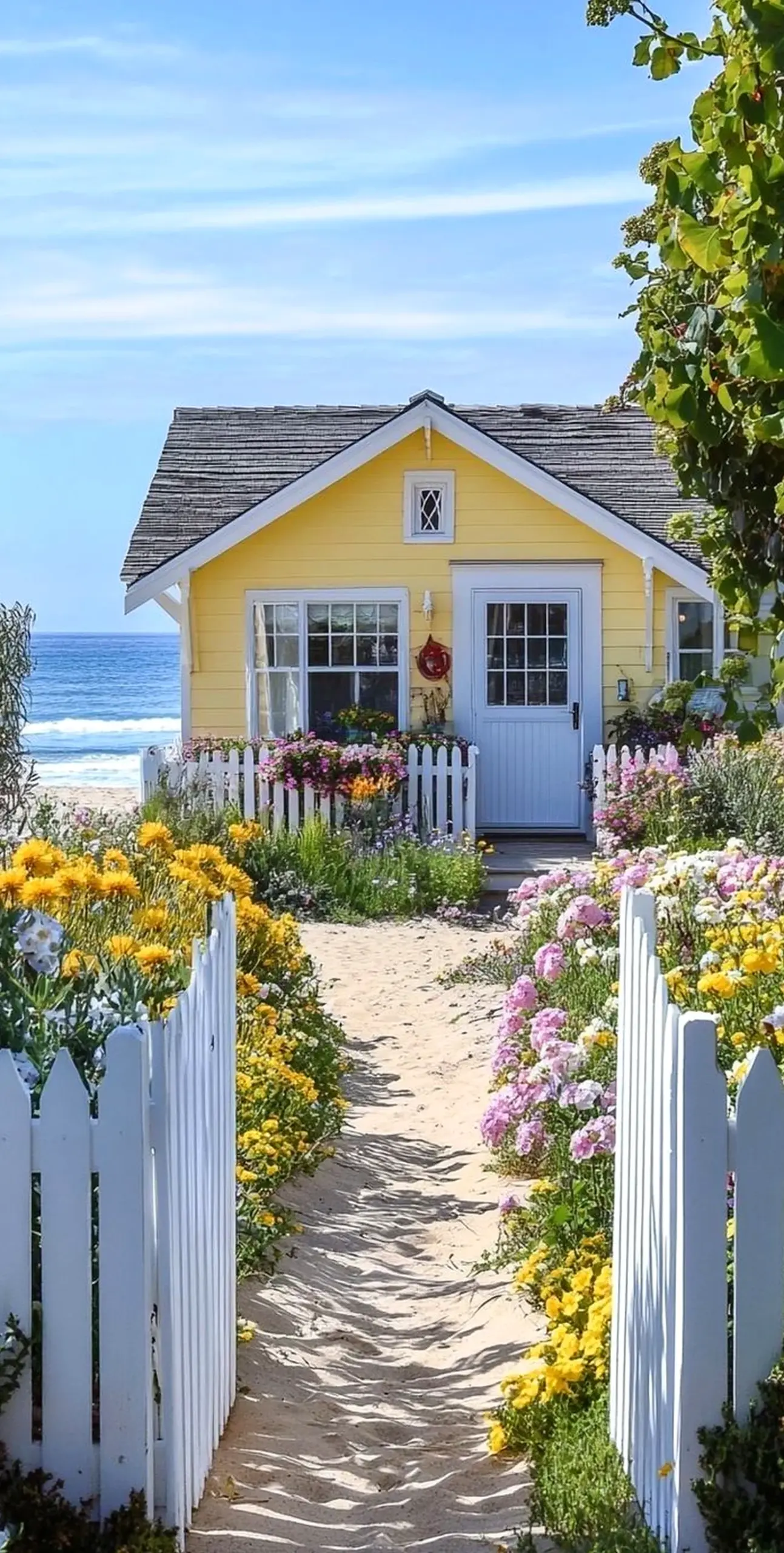 Tactile patio corner brings a useful note of movement, making the corner feel pleasantly composed.