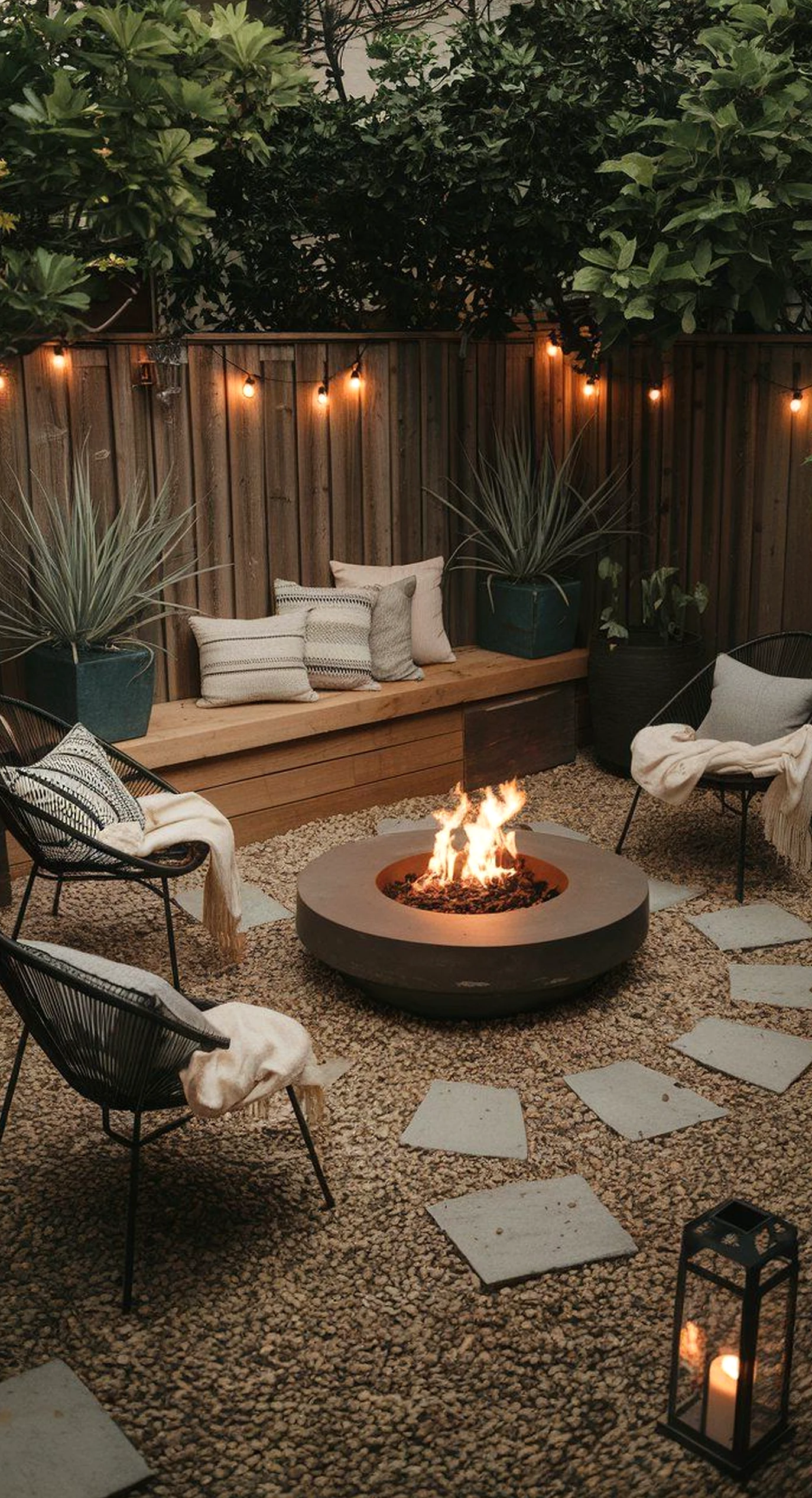 Quiet plant shelf gives the sitting area more balance, so the whole view feels comfortable in daily use.