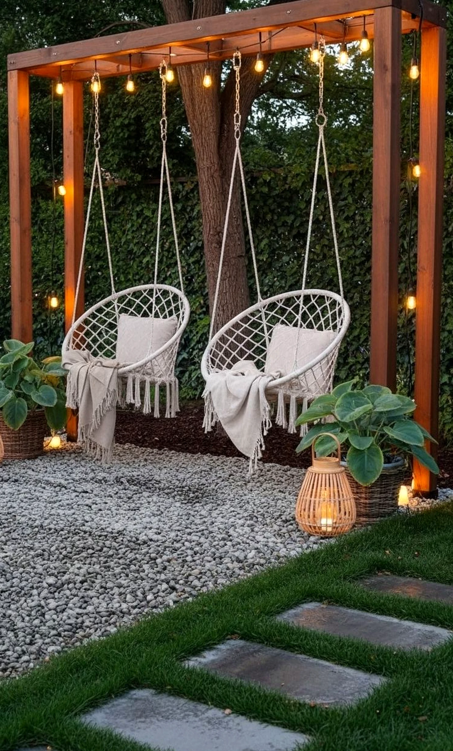Subtle lamp detail adds a clear layer of softness, helping the setting feel fresh and intentional.