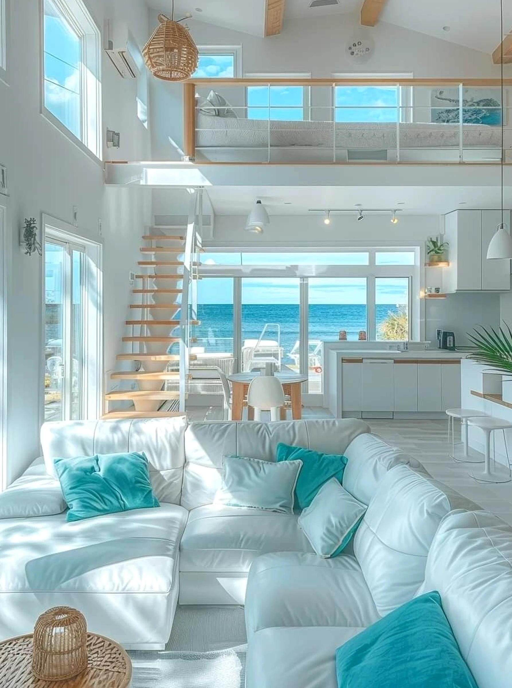 Quiet bedside layer draws attention to rhythm while the sitting area stays pleasantly composed.