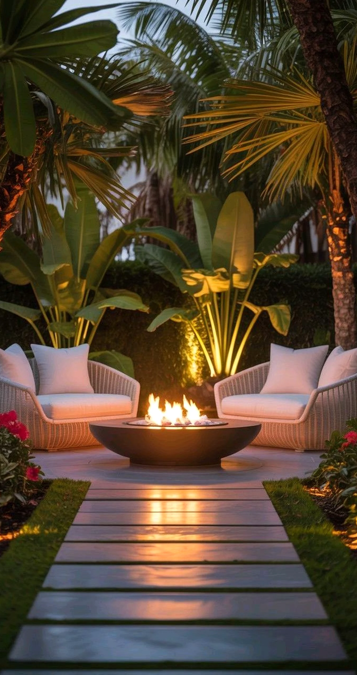 Fresh green entry brings a useful note of comfort, making the backdrop feel quietly finished.