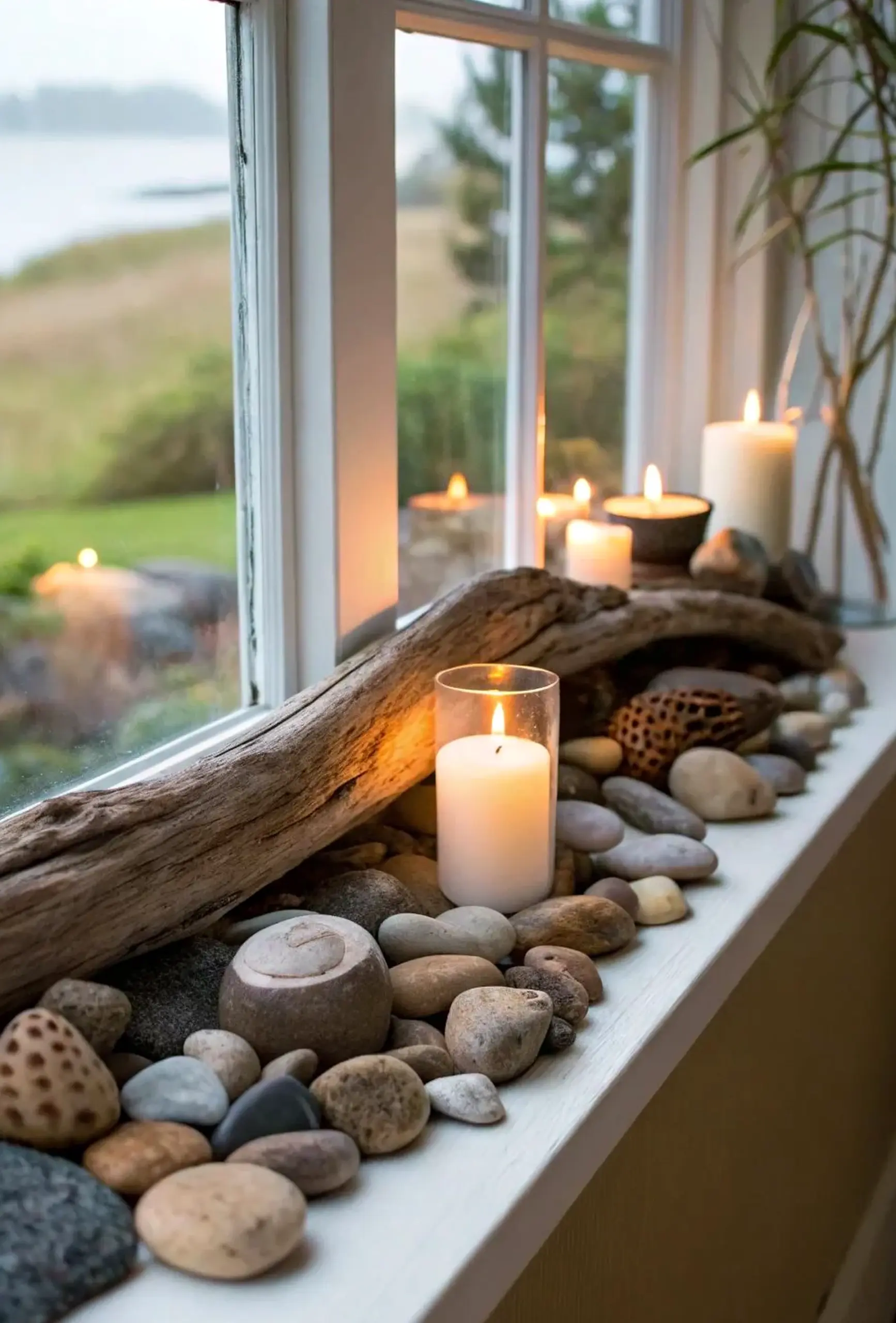 Quiet garden seating introduces freshness into the sitting area, keeping the atmosphere pleasantly composed.
