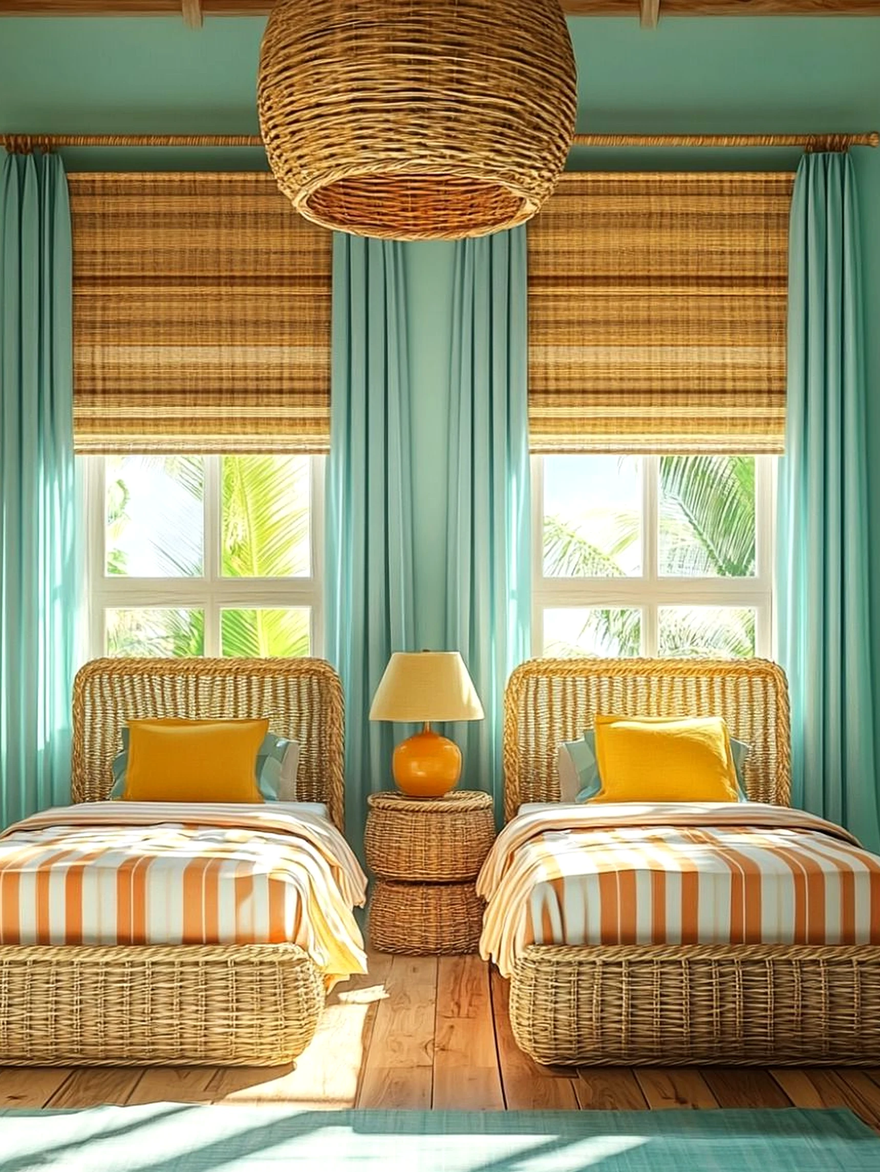 Relaxed entry console supports the entry through character, leaving the space feeling warm without clutter.