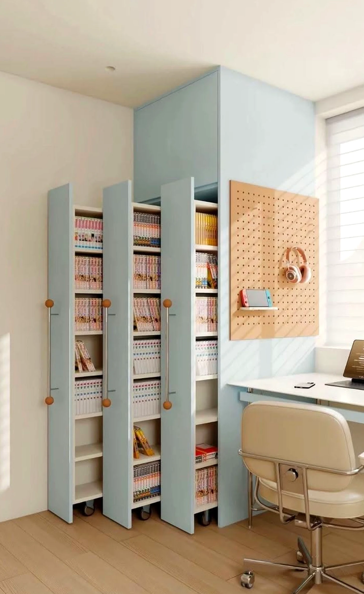 Airy dining setup supports the sitting area through light, leaving the space feeling settled and welcoming.