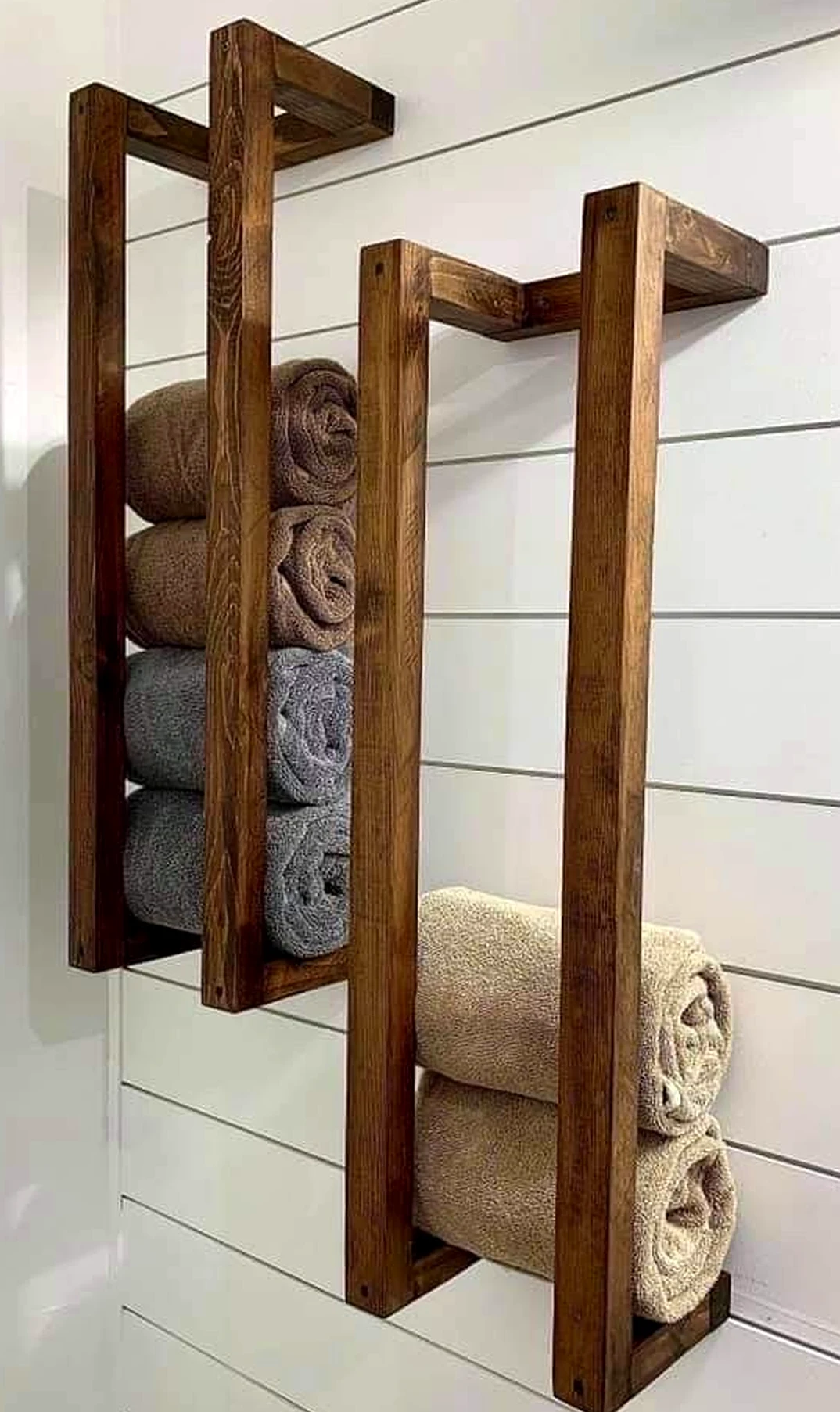 Airy wood shelving adds a clear layer of balance, helping the table feel ready for quiet use.