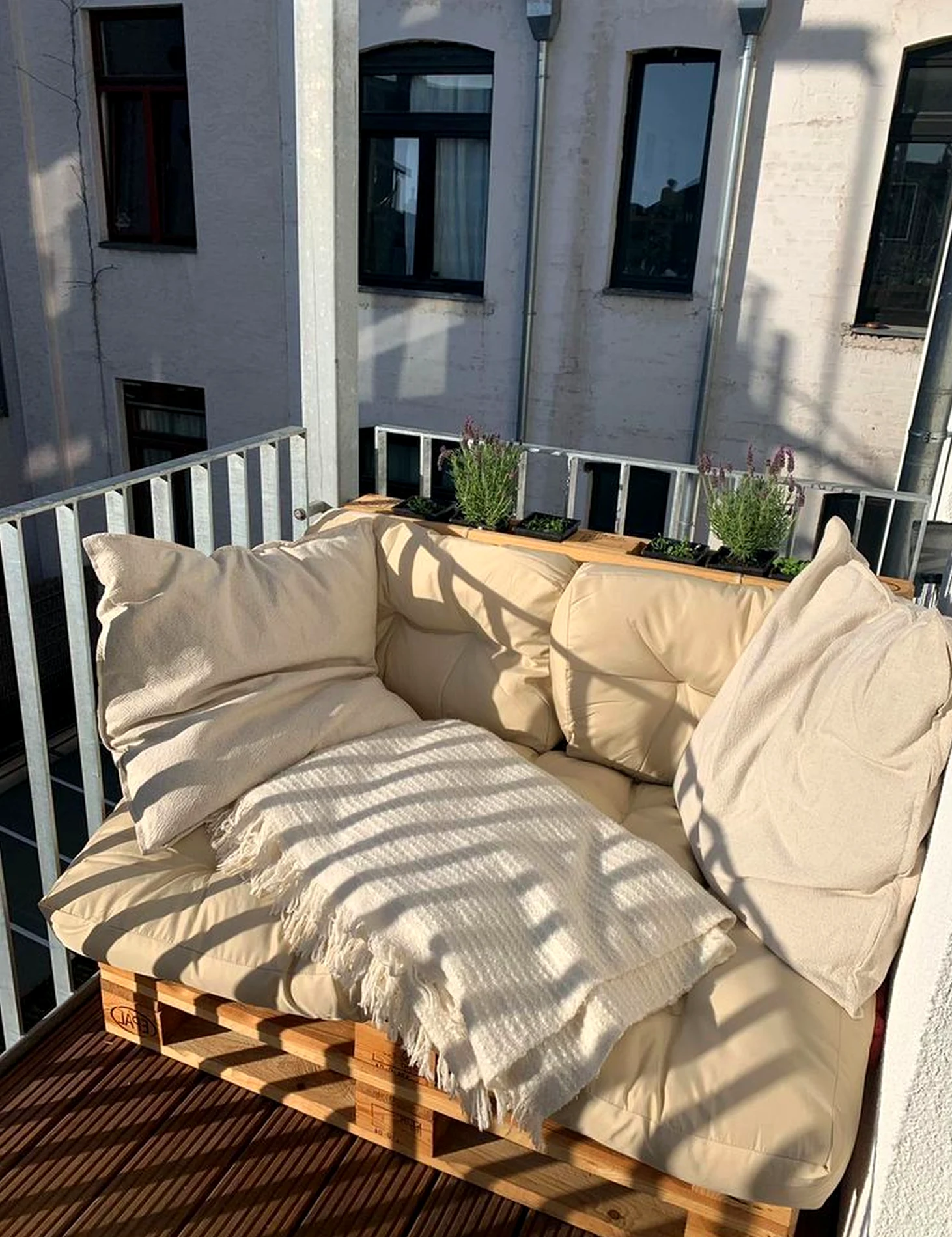 Luminous patio corner supports the wall through charm, leaving the space feeling warm without clutter.