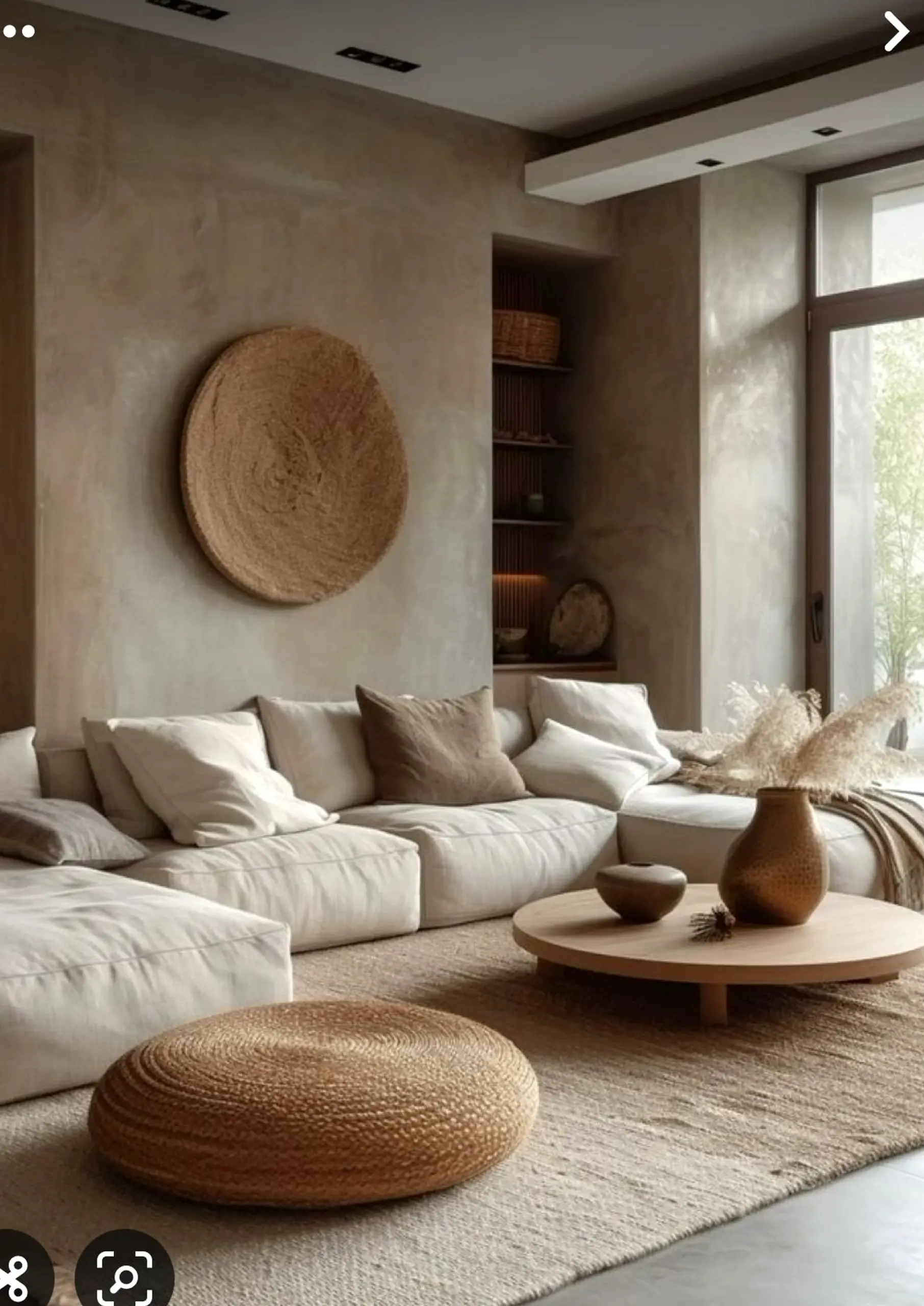 Warm terrace table anchors the room with charm, giving the view a mood that feels personal and relaxed.
