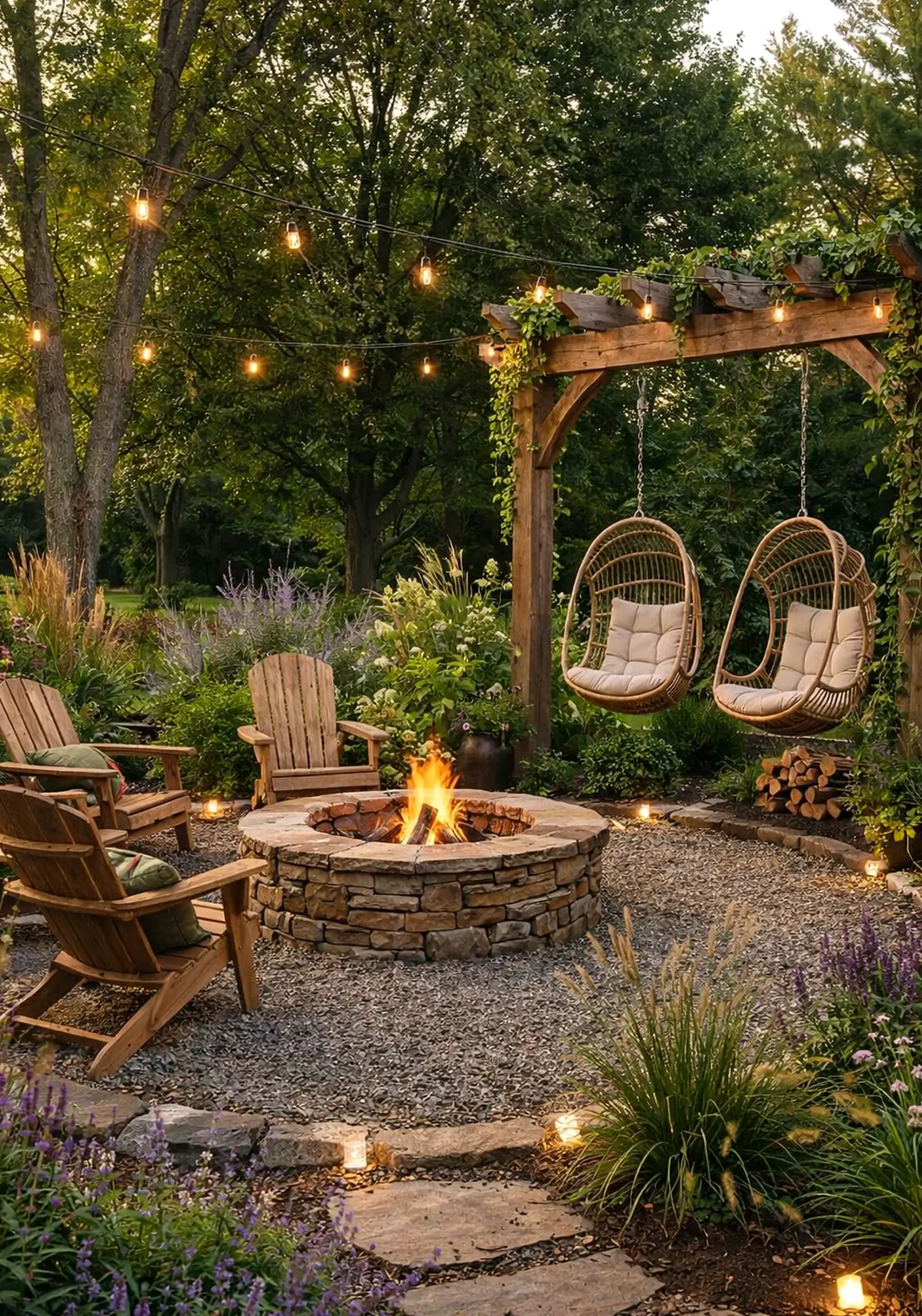 Simple greenhouse corner brings contrast to the design, creating a mood that feels open and lived-in.