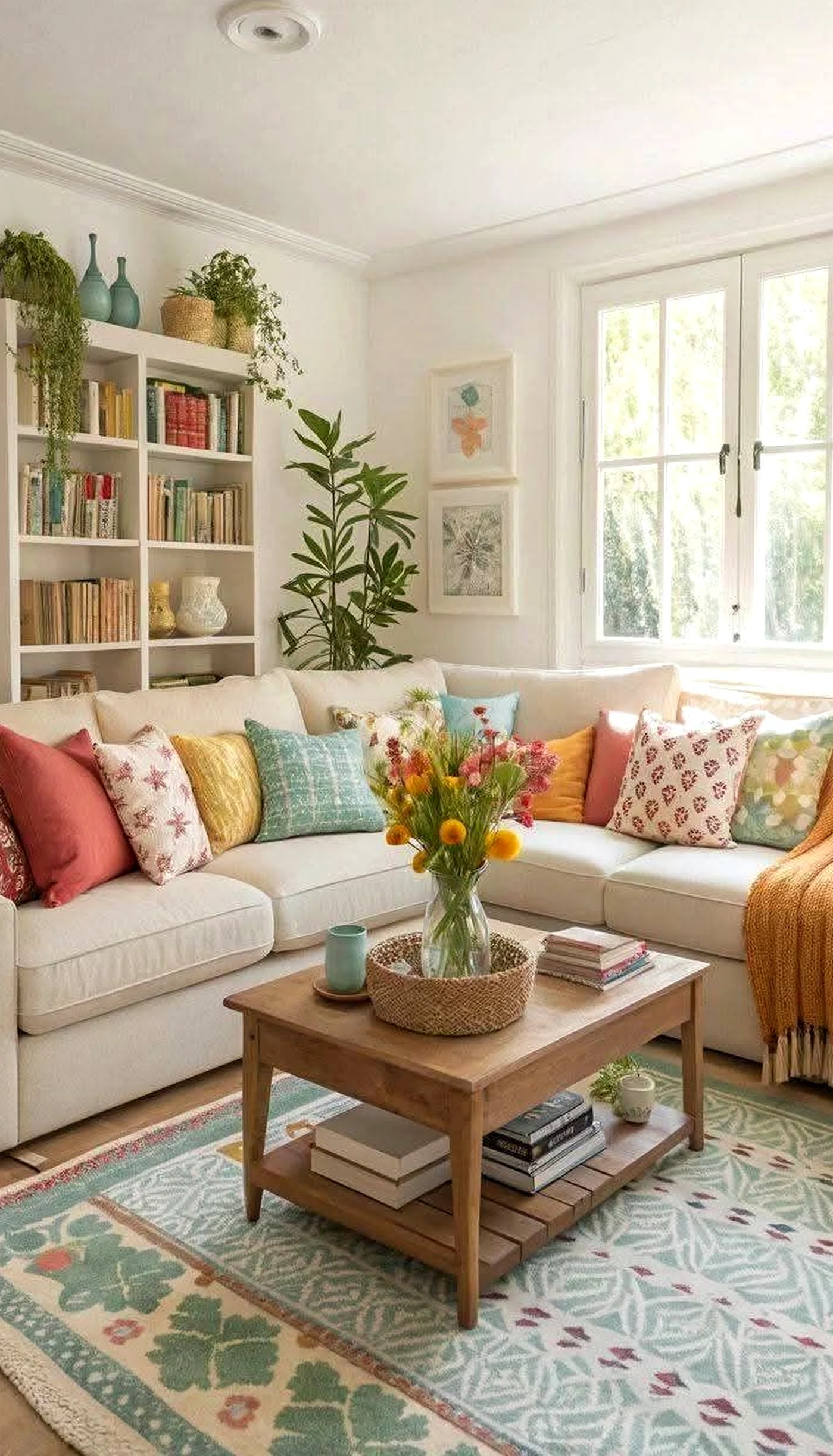 Warm breakfast table brings a useful note of focus, making the composition feel ready for quiet use.